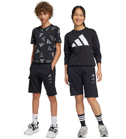 adidas Performance Collegeshortsit - J CLBRTN SHO - Musta