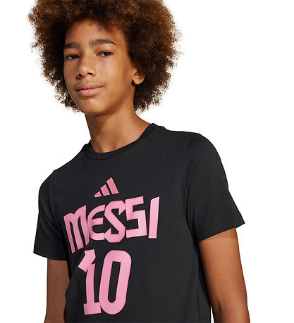 adidas Performance Stuttermabolur - Y Messi N&N G T - Svart