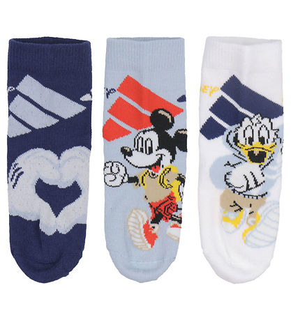 adidas Performance Socks - 3-Pack - LK DY MM - Owhite/Wonblu/D