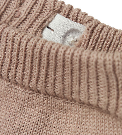 Lil' Atelier Trousers - Knitted - NbfEmlen - Shadow Gray w. Flow