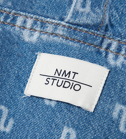 Name It Kleid - NkfRuna - Medium+ Blue Denim m. Print