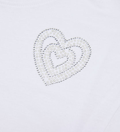 Kids Only Stuttermabolur - KogAntonia - Bright White/Rhinestone 