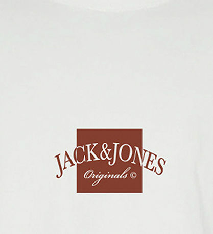 Jack & Jones T-shirt - JorBoston - Bright White w. Print
