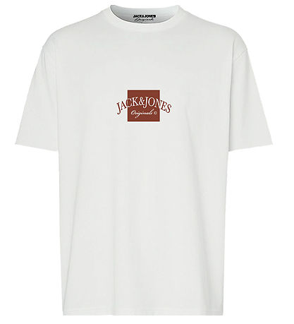 Jack & Jones T-shirt - JorBoston - Bright White w. Print