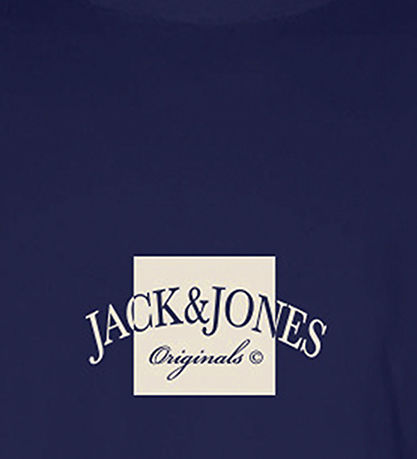 Jack & Jones Stuttermabolur - JorBoston - Ocean Cavern M. Prenta