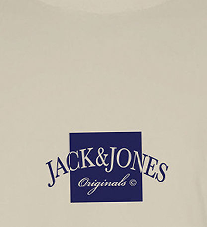 Jack & Jones T-shirt - JorBoston - Antique White w. Print
