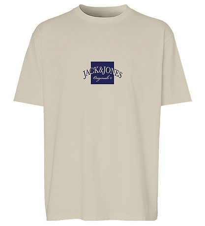 Jack & Jones T-shirt - JorBoston - Antique White w. Print