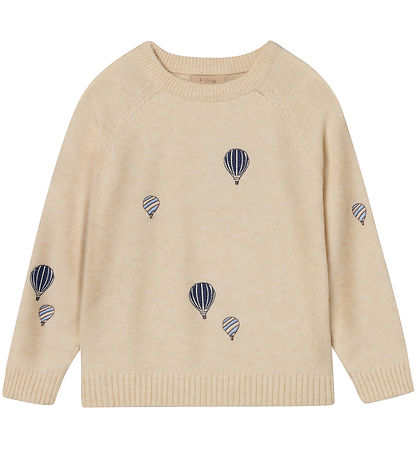 Fliink Blouse - Knitted - Alon Balloon - Sandshell