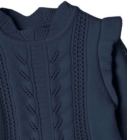 Fliink Blússa - Prjónað - Alilly Peplum - Insignia Blue