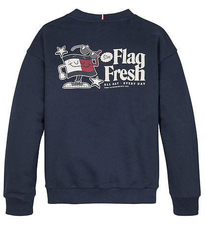 Tommy Hilfiger Sweatshirt - Fun Flag - Dark Night Navy