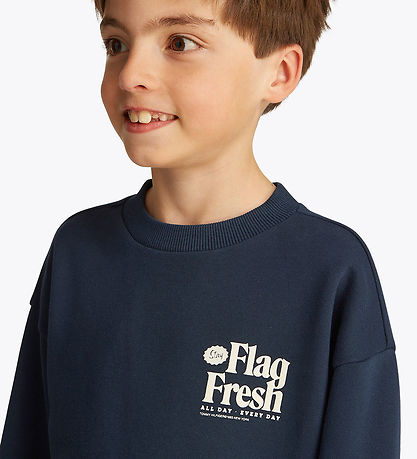 Tommy Hilfiger Sweatshirt - Fun Flag - Dark Night Navy
