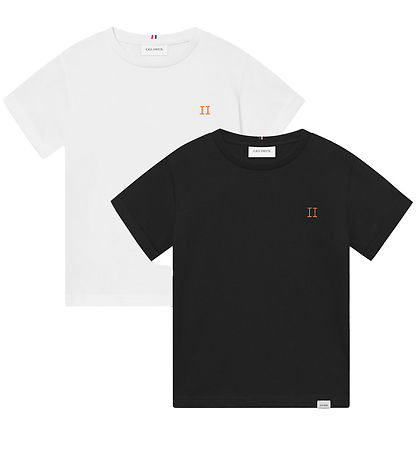 Les Deux T-Shirt - 2er-Pack - Nørregaard - Schwarz/Weiß