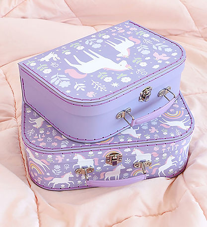A Little Lovely Company Cardboard Suitcase - 2 pcs - 29x20/25.5x