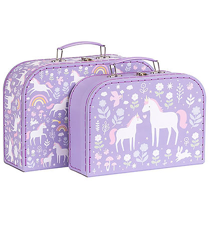 A Little Lovely Company Cardboard Suitcase - 2 pcs - 29x20/25.5x