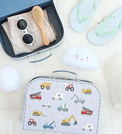 A Little Lovely Company Cardboard Suitcase - 2 pcs - 29x20/25.5x