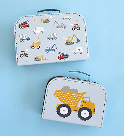 A Little Lovely Company Cardboard Suitcase - 2 pcs - 29x20/25.5x