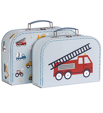 A Little Lovely Company Cardboard Suitcase - 2 pcs - 29x20/25.5x