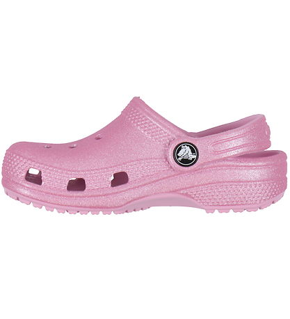 Crocs Sandalar - Classic+ Glitter Clog K - Bleikt Tweed Glitter