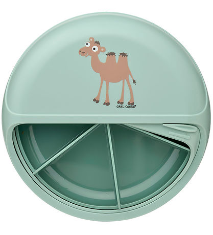 Carl Oscar Nestisbox - Snarldiskur - 15 cm - Grænt M. Camel