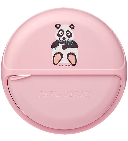 Carl Oscar Nestisbox - Snarldiskur - 15 cm - Bleikt M. Panda