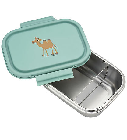 Carl Oscar Nestisbox - Stálkennd - 1 L - Grænt M. úlfalda