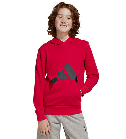 adidas Performance Hoodie - J BL FT HD 280 - Purrub/Black