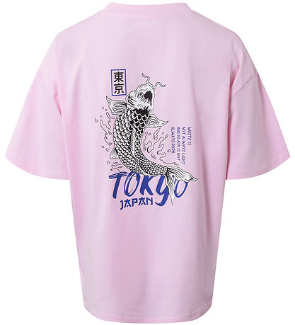 Hound Stuttermabolur - Oversized - Light Pink