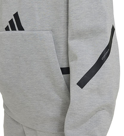 adidas Performance Hettupeysa - J Z.N.E HD - Mgrey/Black