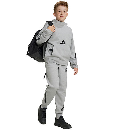 adidas Performance Hettupeysa - J Z.N.E HD - Mgrey/Black