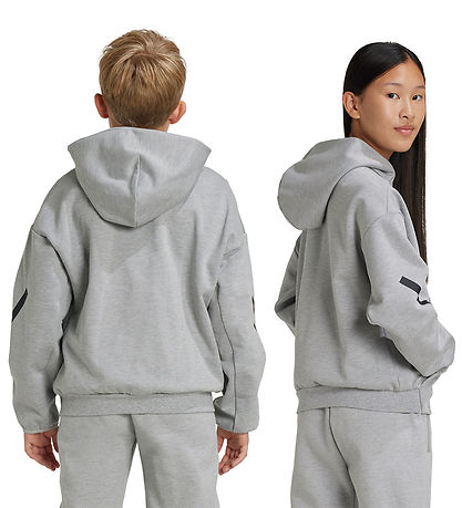 adidas Performance Hettupeysa - J Z.N.E HD - Mgrey/Black