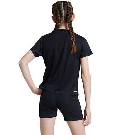 adidas Performance Stuttermabolur - JG TR-ES T - Black/White