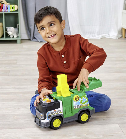 Dickie Toys Car - Recycle Truck - Light/Sound