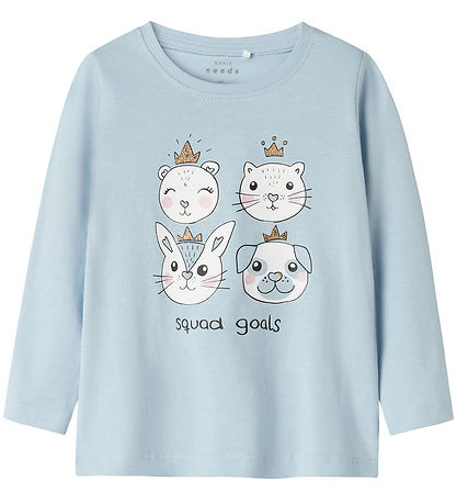 Name It Blouse - NmfViolet - Subdued Blue/Squad