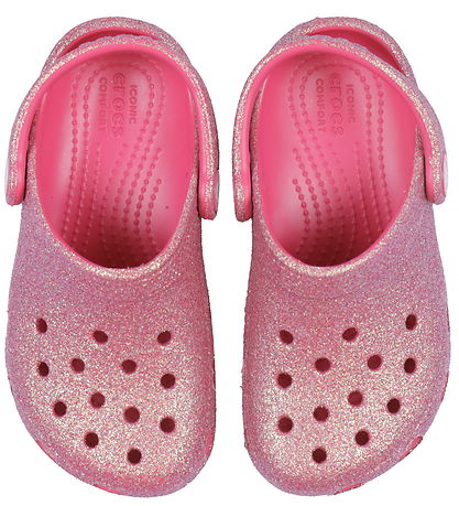 Crocs Sandals - Classic+ Glitter T - Dragon Fruit