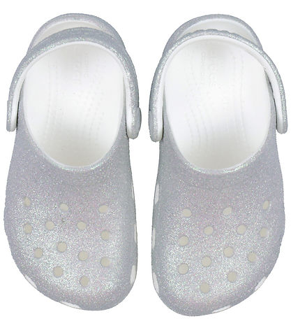 Crocs Sandaalit - Classic+ Glitter T - White