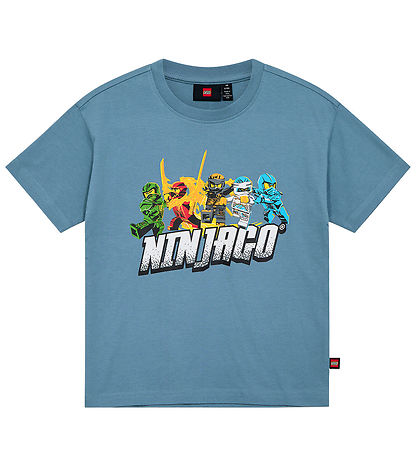 LEGO® Ninjago Stuttermabolur - LWTaffy - Rykugt Blár