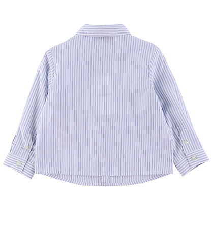 Emporio Armani Overhemd - Wit/Blauw Gestreept