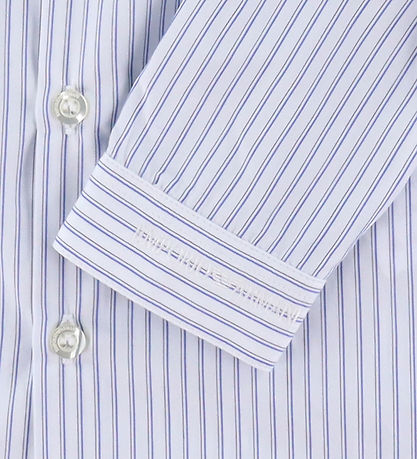Emporio Armani Overhemd - Wit/Blauw Gestreept