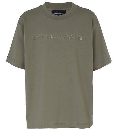 Emporio Armani Stuttermabolur - Mulled basil M. Lógó