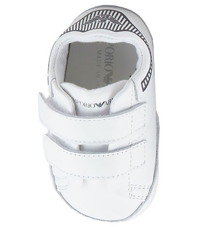 Chaussons Emporio Armani - Blanc av. Marine