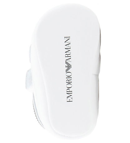 Chaussons Emporio Armani - Blanc av. Marine