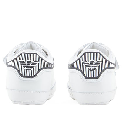 Chaussons Emporio Armani - Blanc av. Marine