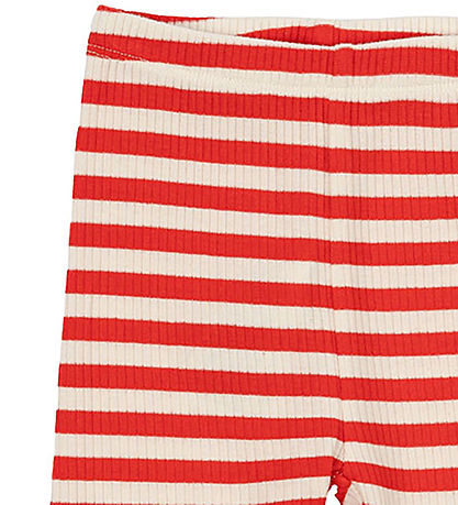 The New Siblings Leggings - Rib - TnstFro - Poppy Red Striped