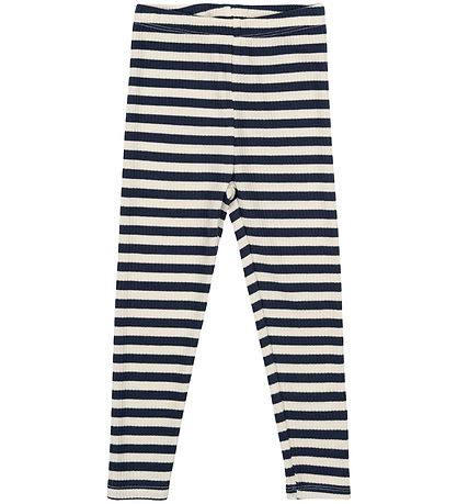 The New Siblings Leggings - Rib - TnstFro - Mood Indigo Striped