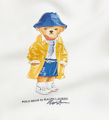 Polo Ralph Lauren Sweatshirt/Leggings - White/Navy w. Soft Toy