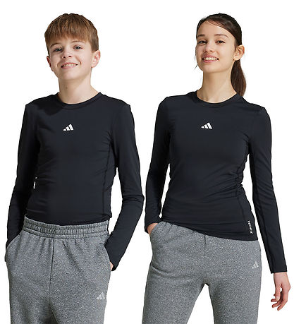 adidas Performance Bluse - J TF - Schwarz/Weiß