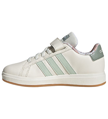 adidas Performance Shoes - Dino Grand Court EL C - Owhite/Lingrn