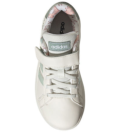 adidas Performance Shoes - Dino Grand Court EL C - Owhite/Lingrn