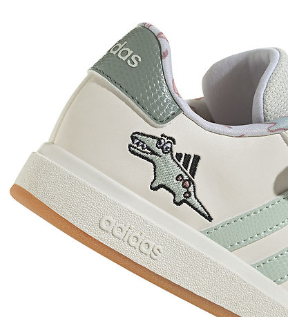 adidas Performance Shoes - Dino Grand Court EL C - Owhite/Lingrn