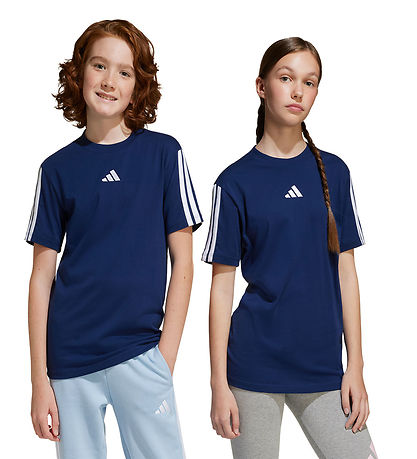 adidas Performance Stuttermabolur - J 3S - Dkblue/White